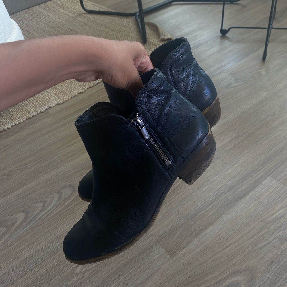 Black Lucky brand booties